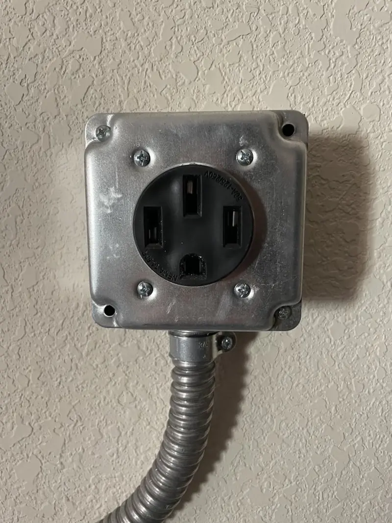 NEMA 14-50 outlet installed for Electrical Panel Upgrade in Crystal River